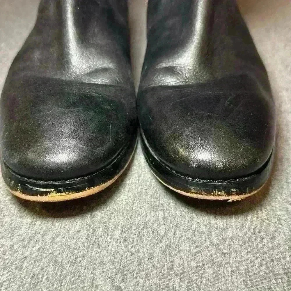 Michael Kors Women's Bryce Tall Boot Black Leather Zip Up Riding Boots Size 10. - Picture 11 of 14